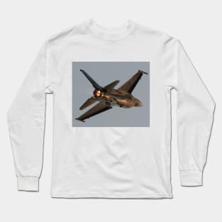 F-16 in Afterburner Long Sleeve T-Shirt
